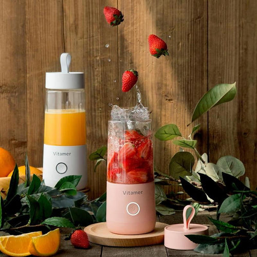 350 Portable Blender Juicer Electric USB Rechargeable Mixer Smoothie Slushy Cup Juice Blender Bottle USB Charging Kitchen Gadgets