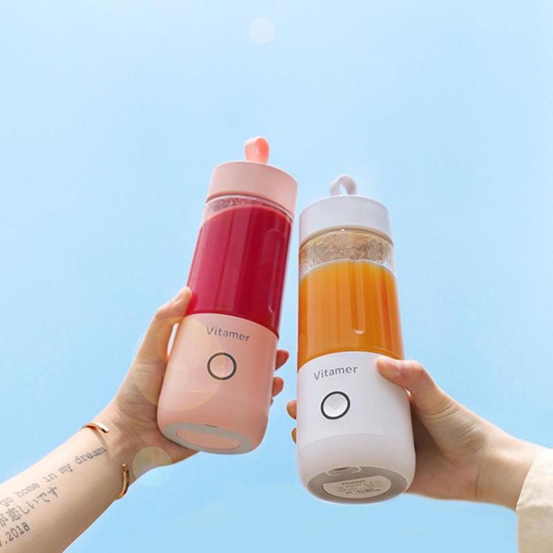 350 Portable Blender Juicer Electric USB Rechargeable Mixer Smoothie Slushy Cup Juice Blender Bottle USB Charging Kitchen Gadgets